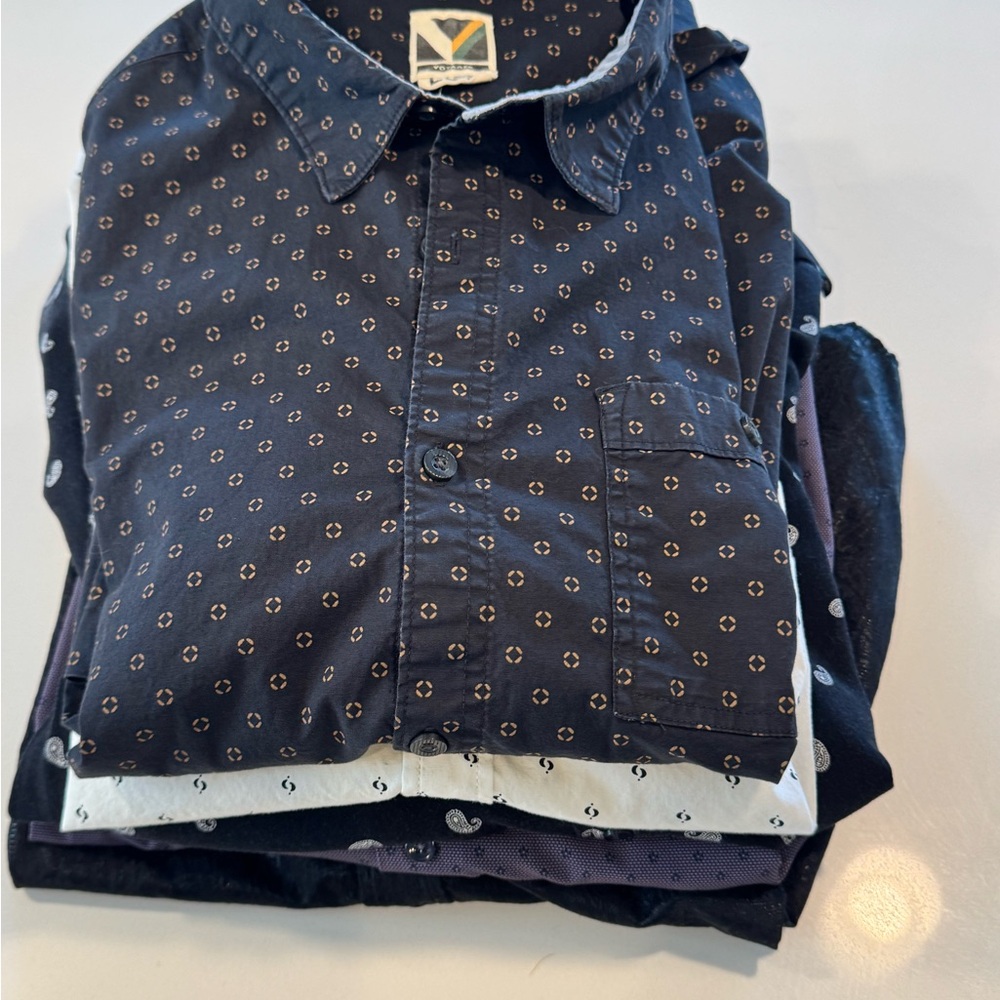 Stylish Patterned Button-Up Shirts - image 2